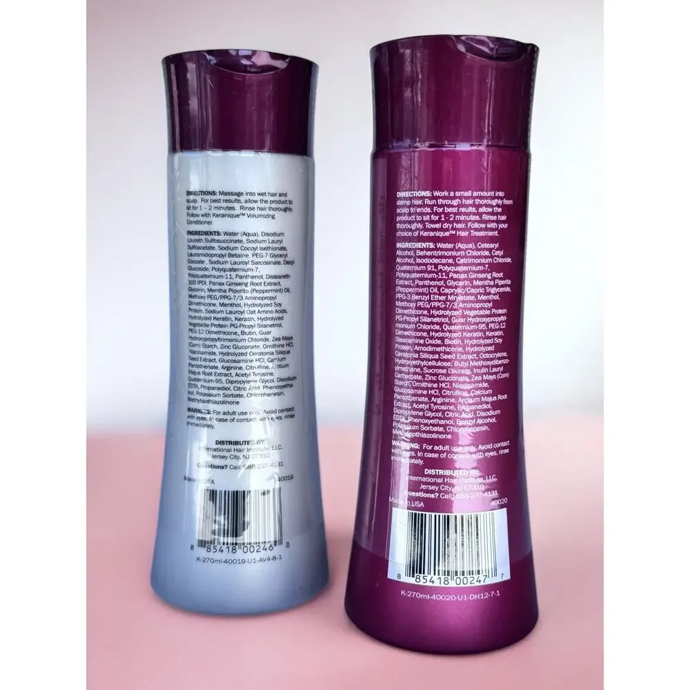 Keranique Shampoo Conditioner Set DISCONTINUED 9 oz Thinning Hair NEW